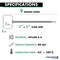 Kable Kontrol Identification & Tamper Proof Cable Zip Ties, 9 in L, Green, Nylon Co-polymer, 80 lbs Strength CTWO-9-100-GN - alternate 5