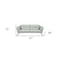 Homeroots 87" Mint Green Leather Sofa With Black Legs 546413 - alternate 12