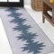 Jonathan Y Chayton Minimalist Geometric Non-Slip Machine-Washable Gray/Blue 2 ft. x 8 ft. Runner Rug WSH110D-28 - alternate 7