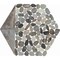 Daltile Pebble Oasis Natural Stone Tri-Hex Pebble Mosaic 11in x 10in in Tumbled Coastal, 17PK PB26TRHEXPBMSTM - alternate 5