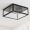 Jonathan Y Grayson 12" 2-Light Bohemian Farmhouse Iron/Glass LED Flush Mount, Oil Rubbed Bronze/Brass Gold JYL9501E - alternate 10