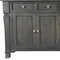 Homeroots 72in Dark Gray Solid Wood Four Drawer Sideboard with Four Doors 488489 - alternate 4