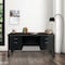 Regency Mesa Steel Double Pedestal Teacher's Office Desk 60in x 30in, Neo Walnut Top, Black Base 66266DPNWBK - alternate 4