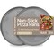 Bakkenmaster Bakken 16-Inch Nonstick Pizza Pan 2-Pack Carbon Steel Tray with Holes Dishwasher & Oven Safe Silver BKPIZAWV22SLV - alternate 1
