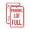 Signmission Parking Lot Full 1, 12'' X 18'' 2 Signs, Heavy Gauge Aluminum, 2PK A-1218-2PACK-23431 - alternate 1