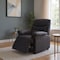 Homeroots 35" Black Microfiber Manual Recliner 285824 - alternate 4