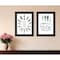 Homeroots Set Of Two Good Vibes 2 Black Framed Print Wall Art, 2PK 406124 - alternate 4