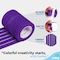 Enday Masking Tape, 1" x 60 Yards, Purple, 6PK 8137-6 - alternate 4