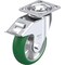Blickle Swivel Plate Caster, PU, 6", Brake, Load Rating: 1100 lb. LEH-ALST 150K-14-FI-CO - alternate 1