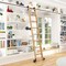 Quiet Glide 8.06 ft. Red Oak Contemporary Wheel Black Rolling Hook Removable Ladder, 12 ft. Rail QG.540-8RO-12-H.08 - alternate 1