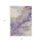 Homeroots 8' X 10' Purple And Gold Abstract Washable Indoor Outdoor Area Rug 631888 - alternate 5