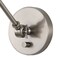 Jonathan Y Cowie 8" Iron/Glass Adjustable LED Wall Sconce, Nickel, 2PK JYL7575B-SET2 - alternate 5