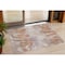 Homeroots 3' X 5' Copper And Ivory Abstract Washable Indoor Outdoor Area Rug 631335 - alternate 1