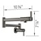 Blanco culina Pot Filler 1.5 GPM, Satin Dark Steel 527487 - alternate 3