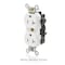 Leviton Straight Blade Receptacle, 5-20R, 20 A, 125V AC, Flush Mount, Self-Grounded MT563-ST - alternate 4