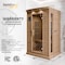 Steamspa 2-Person Carbon FAR Infrared Hemlock Wooden Indoor Home Sauna with LED Touch Control Panel SC-SS0009-0S - alternate 11