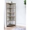 Homeroots 75" Gray Solid Wood Five Tier Corner Bookcase 399765 - alternate 4
