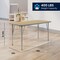 Flash Furniture Wren 48 in x 24 in Adjustable Height Activity Table, Thermal Laminate Top, Short Legs, Light Natural XU-A2448-REC-LTNAT-T-P-GG - alternate 6