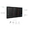 Ghent 3 Door Enclosed Flannel Letter Board, Bronze Aluminum Frame, 3'H x 6'W, Black PB33672B-BK - alternate 2