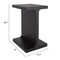 Homeroots 20" Black Solid Wood Pedestal End Table 556520 - alternate 5