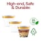 Smarty Had A Party 9 oz. Clear with Metallic Gold Rim Round Disposable Plastic Cups (240 Cups), 240PK 529G-CASE - alternate 7