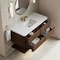 James Martin Vanities Allamari 48" Single Vanity, Sable w/ Single Hole 3 CM White Zeus Silestone Top D640-V48-SBL-3WZ - alternate 8
