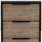 Homeroots 18" Brown and Black Five Drawer Standard Chest 544007 - alternate 8