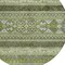 Homeroots 8' Olive Green And Artichoke Green Round Southwestern Washable Indoor Outdoor Area Rug 582838 - alternate 5