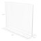 Deflecto Anti-Glare Stand Up Double Sided Sign Holder, 8.5 x 11, Clear 879301 - alternate 6