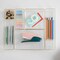 Martha Stewart Kerry Plastic Stackable Office Desk Drawer Organizers with Gold Trim, Set of 6 BE-PB3685-G-6-CLRGLD-MS - alternate 5
