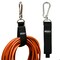 Grizzly Supply Storage Strap with Carabiner, 18 in L, 1.5 in W, Hook and Loop Closure, Reusable, Black, 1PK GS-HLSSC18-0 - alternate 1