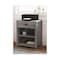 Whalen Fallbrook Printer Stand, Engineered Wood, 3 Shelves, 1 Drawer, 24in x 20in x 30.25in, Smoked Ash SPUS-FBPS-GM - alternate 6