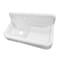 Kingston Brass 42" Cast Iron Single Bowl Wall Mount Kitchen Sink with Drainboard, White GCKWS422117 - alternate 3