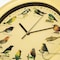 Clockswise 12in Round Battery-Operated Singing Bird Wall Clock with Wild Nature Sounds & Non-Ticking, Yellow QI004820.YL - alternate 4
