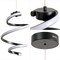 Jonathan Y Whirl 11" 1-Light Modern Minimalist Metal Helix Swirl Abstract Integrated LED Pendant, Black JYL1704B - alternate 7