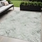 Homeroots 5' X 8' Artichoke Green And Ivory Geometric Washable Indoor Outdoor Area Rug 588263 - alternate 1