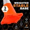 Xpose Safety 18 Inch All Orange Traffic Cone with 6in Reflective Collars, 960PK AOTC18-6-FP960-X - alternate 3