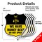 Signmission No Spray Shield Sign We Have Honey Bees, 4 inch X 4 inch, Vinyl Decal, 5PK SHI-D-5PACK-4-407 - alternate 2