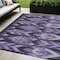 Homeroots 5' X 8' Purple Lavender And Plum Southwestern Washable Indoor Outdoor Area Rug 587825 - alternate 1
