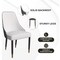 Leisuremod Allure Modern Dining Chair In Black Fabric and Oak Wood Legs AC49WBL - alternate 6