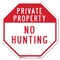 Signmission Private Property No Hunting, 10 Inch X 10 Inch, Aluminum Metal Signs OC-A-10-147 - alternate 1