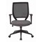 Office Star Products EM Series Screen Back Task Chair with "T" Arms, Fine Tune Ash EM51022N-K102 - alternate 3