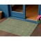 Homeroots 3' X 5' Olive Green And Ivory Striped Washable Indoor Outdoor Area Rug 595883 - alternate 1