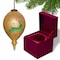 Homeroots Golden Reindeer and Snowflakes Hand Painted Mouth Blown Glass Ornament 477500 - alternate 3