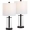 Jonathan Y Amner 20.5" Glass Modern Contemporary Fillable Glass LED Table Lamp, Oil Rubbed Bronze, 2PK JYL8508A-SET2 - alternate 1