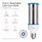 Euri Lighting LED Corn Bulb, 36/54/63W, 9513 lm, 175W MHL Eq., 3CCT, E39, 100-277V, UL/DLC/RoHS ECB63W-303sw - alternate 5