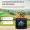 Yssoa Simple Deluxe Grow Bags 7 Gallon Planter Pots with Handles, Black, 5PK GLGROWBAG7X5BLKV2 - alternate 3