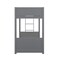 Flash Furniture Dallas Bunk Bed Twin Over Twin, Convertible Solid Wood Bunk Bed Frame w/Ladder, Gray MG-0900-30-TTB-GY-GG - alternate 6