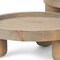 Homeroots Set of Two Gray And Natural Solid Wood Handmade Round Risers 609084 - alternate 7