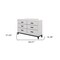 Homeroots 58" White Solid Wood Six Drawer Double Dresser 478652 - alternate 4